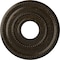 Ekena Millwork Valeriano Medallion (Canopies up to 6 1/4"), 12 1/8"OD x 3 5/8"ID x 3/4"P, Stone Hearth Crackle CM12VASHC - alternate 1